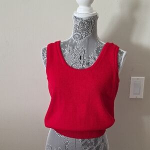 St. John Scarlet Knit Tank Top